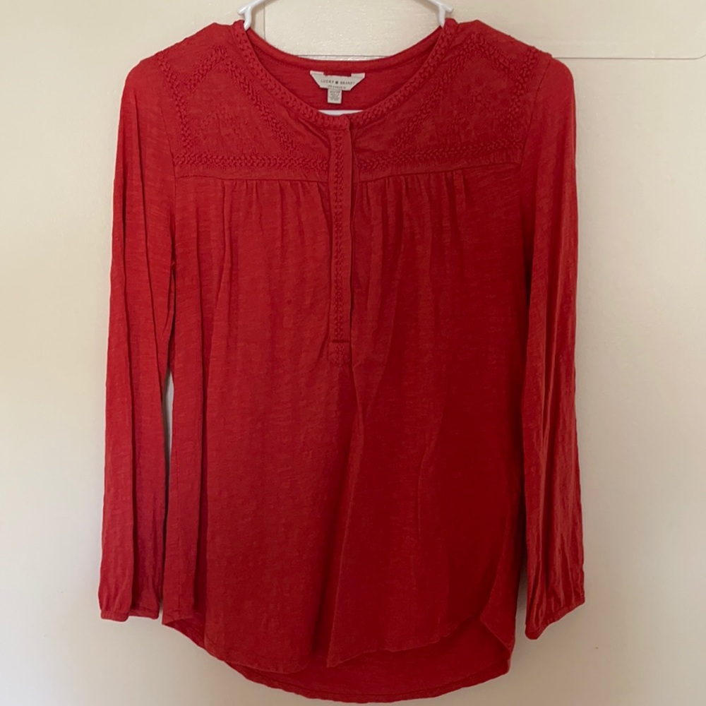 Lucky Brand 3/4 sleeve blouse